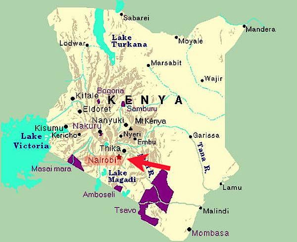 Nairobi National Park Map
